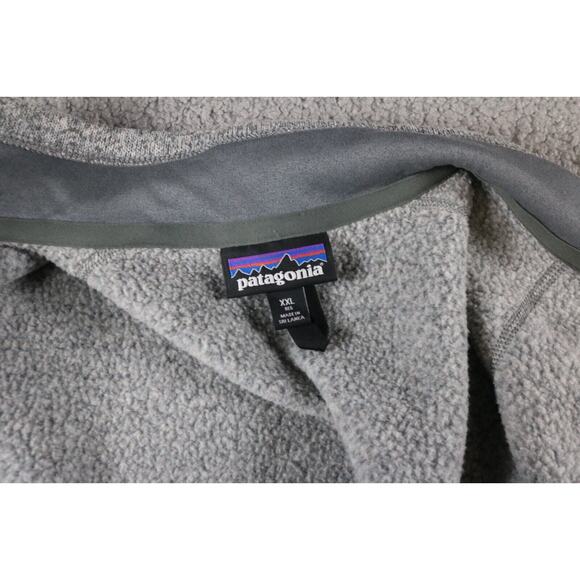 Patagonia Mens XXL Gray Better Sweater Vest Fleece Lined Full Zip - Picture 4 of 6